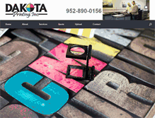 Tablet Screenshot of dakotaprinting.net